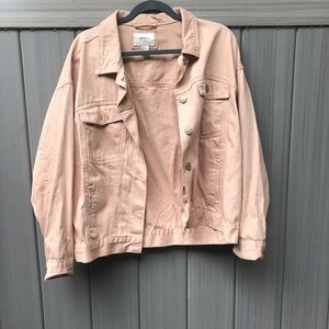 Blush jean jacket